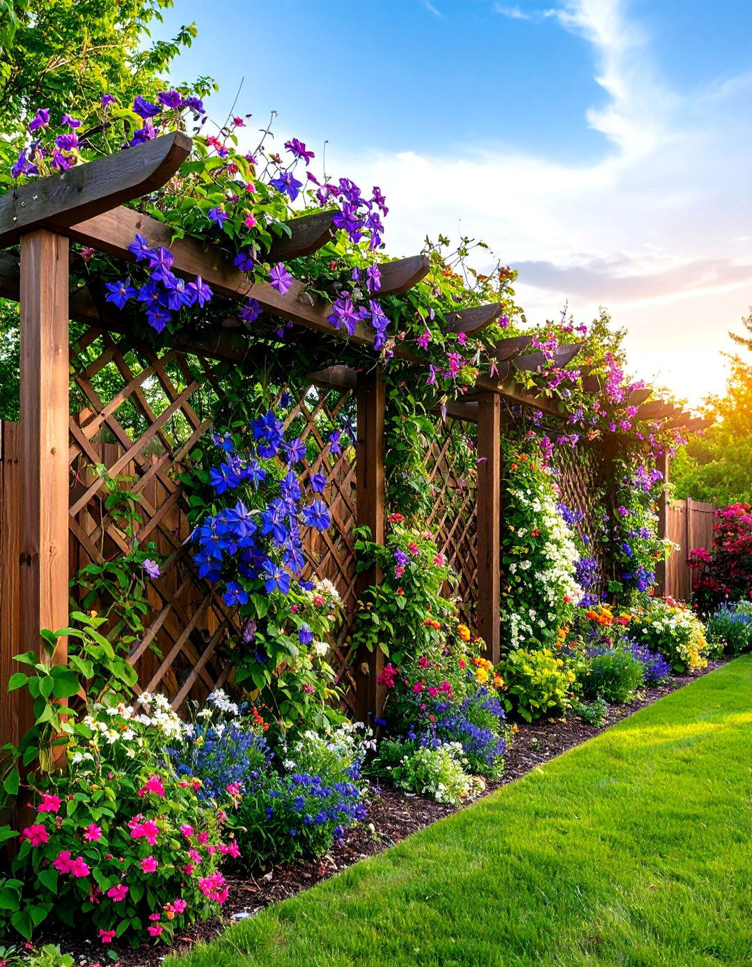 Garden Climbing Plant Trellises - 20 Garden Shade Ideas