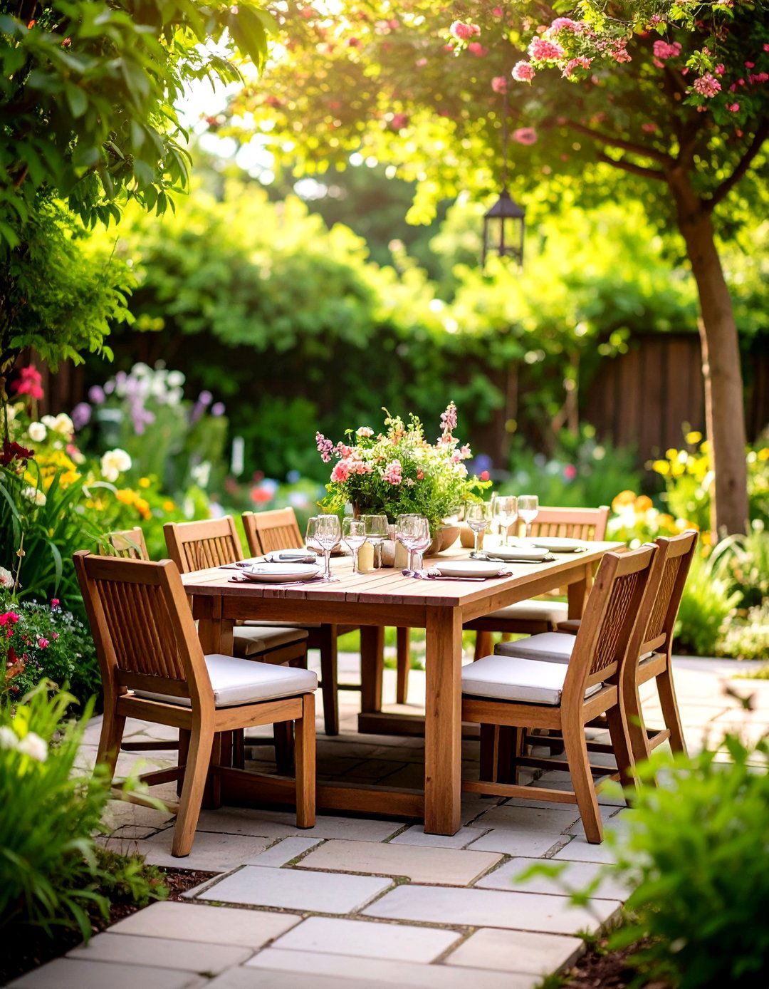 Garden Oasis Outdoor Dining Area - 20 Outdoor Dining Area Ideas