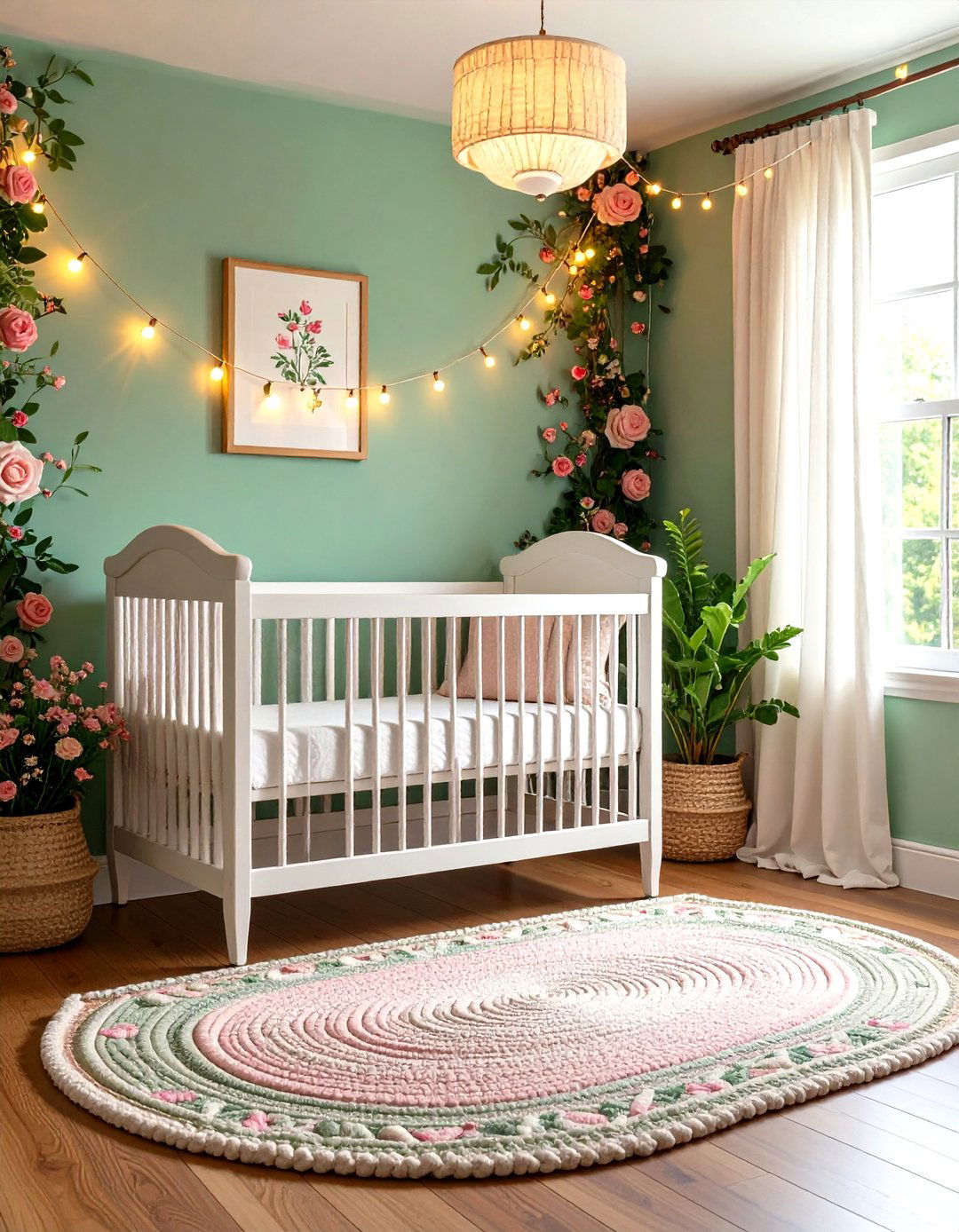 Garden Party Pink and Green Nursery - 20 Pink and Green Nursery Ideas