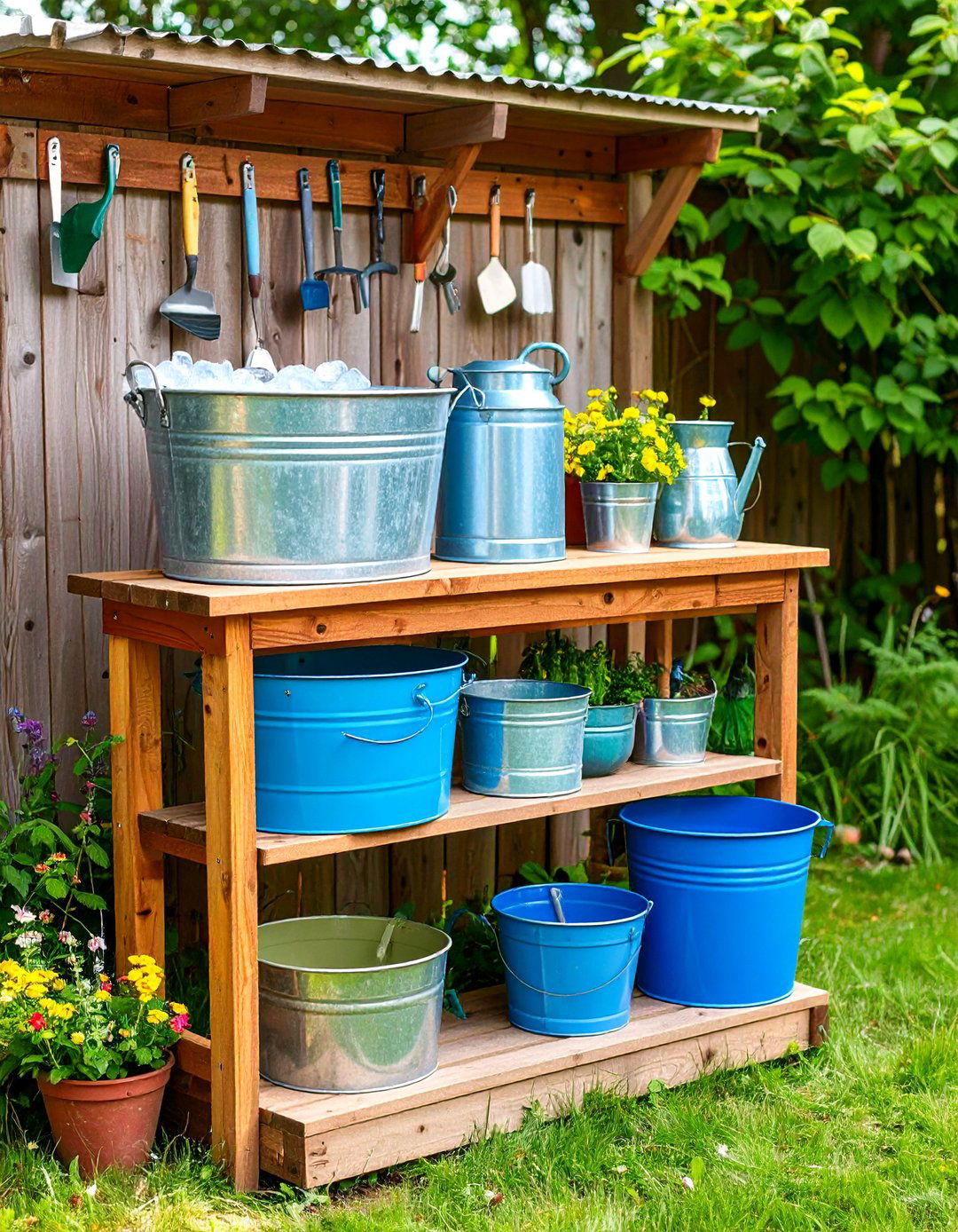 Garden Potting Bench Home Bar Crossover - 20 Home Bar Ideas On A Budget