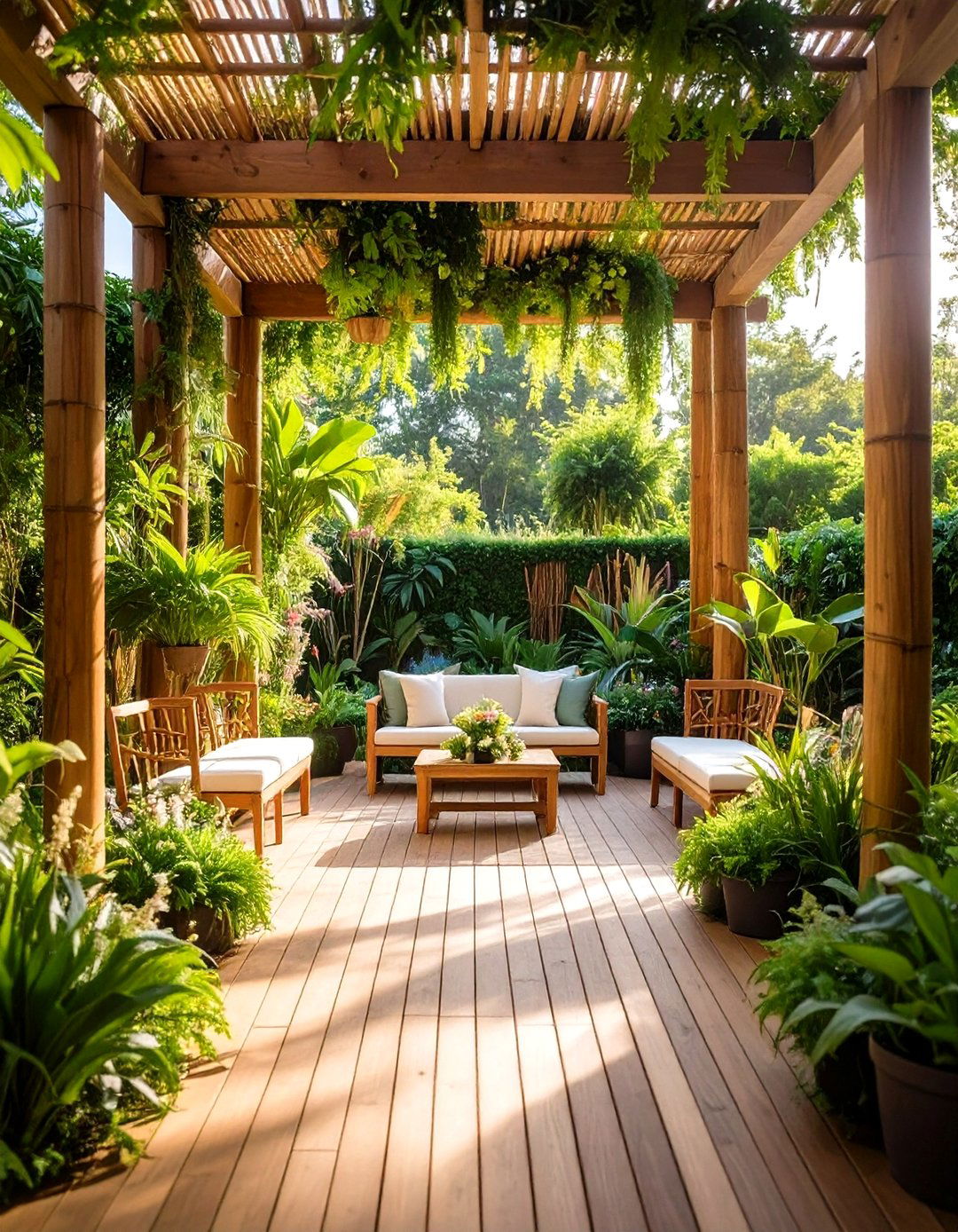 Garden Wedding Backdrop with Living Greenery Installations - 20 Wedding Backdrop Ideas
