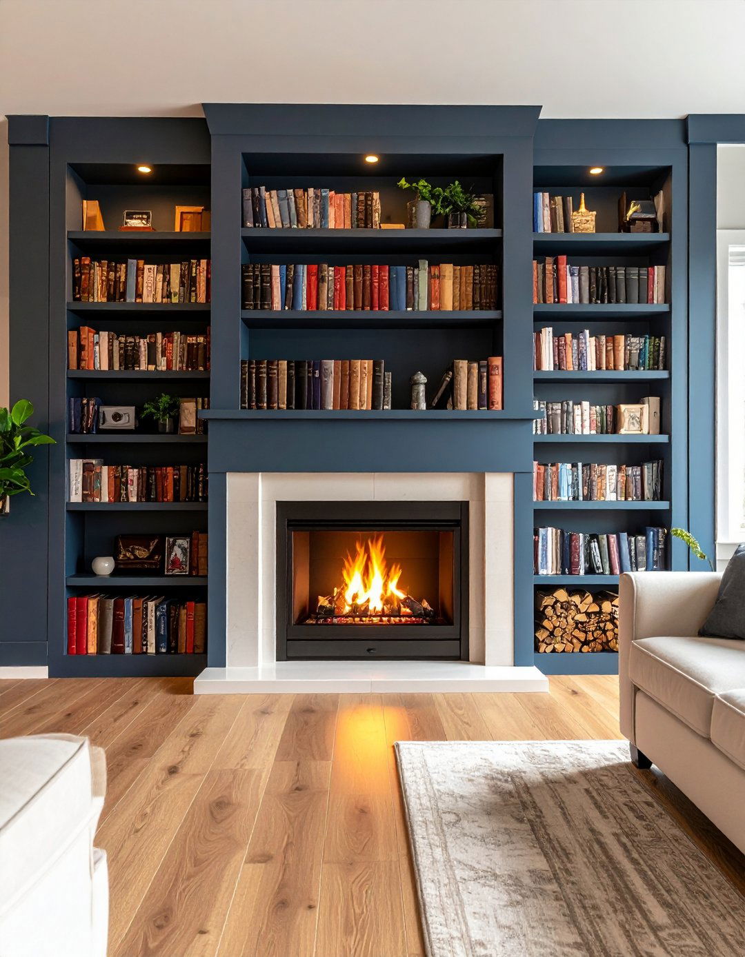 Gas Fireplace with Built In Bookcases - 20 Gas Fireplace Ideas