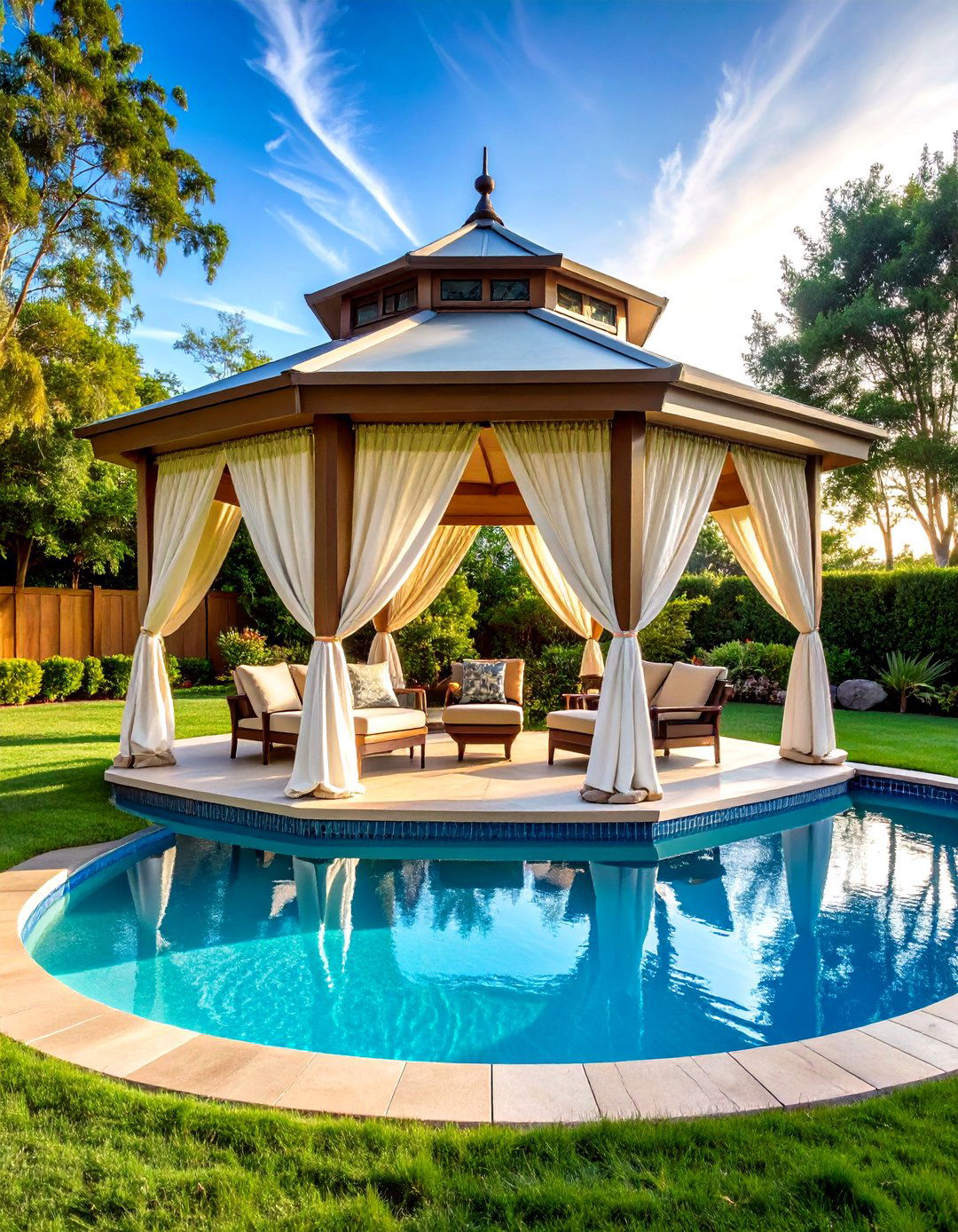 Gazebo Pool Shade Retreats - 20 Pool Shade Ideas
