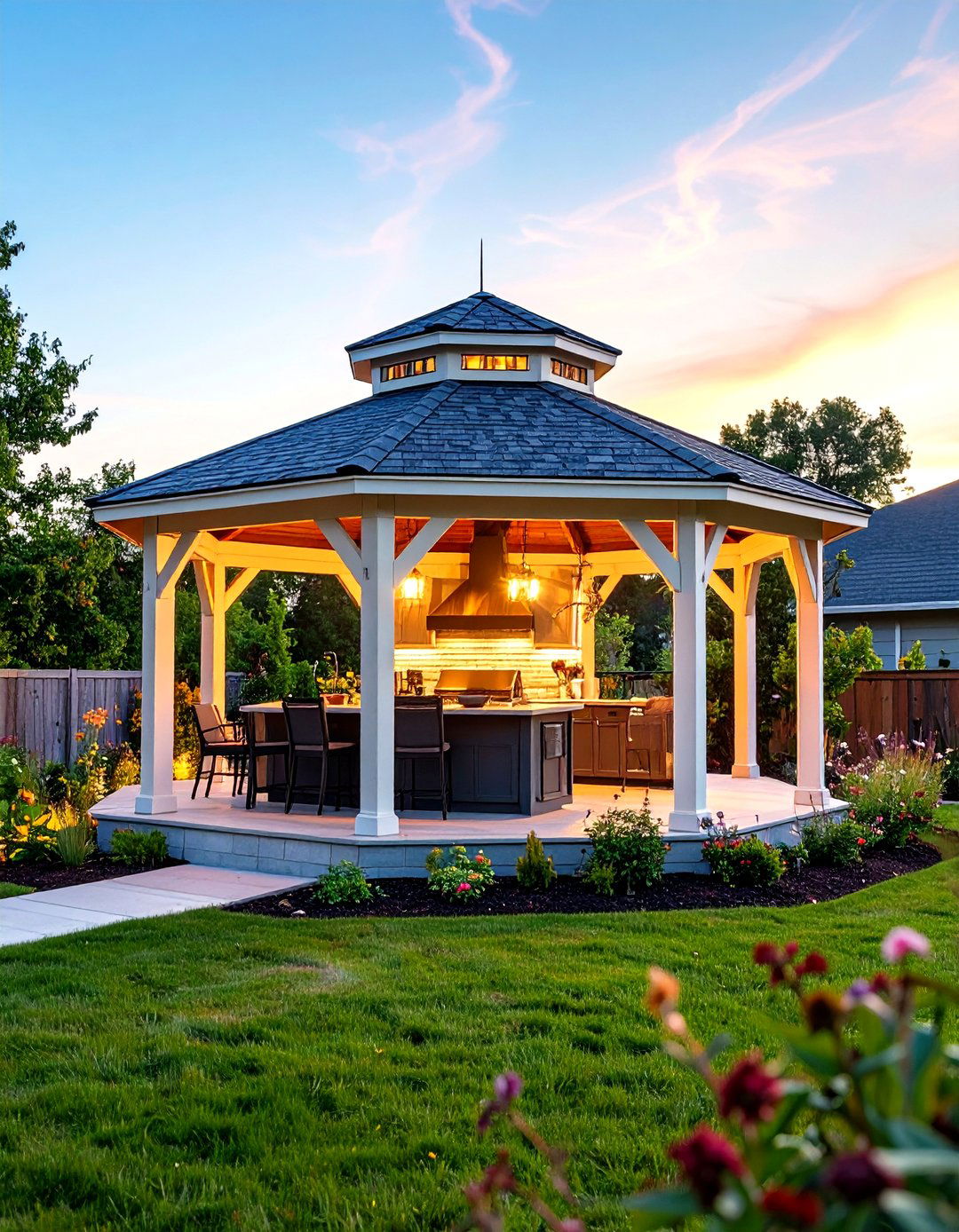 Gazebo Style Outdoor Kitchen Roof - 20 Outdoor Kitchen Roof Ideas