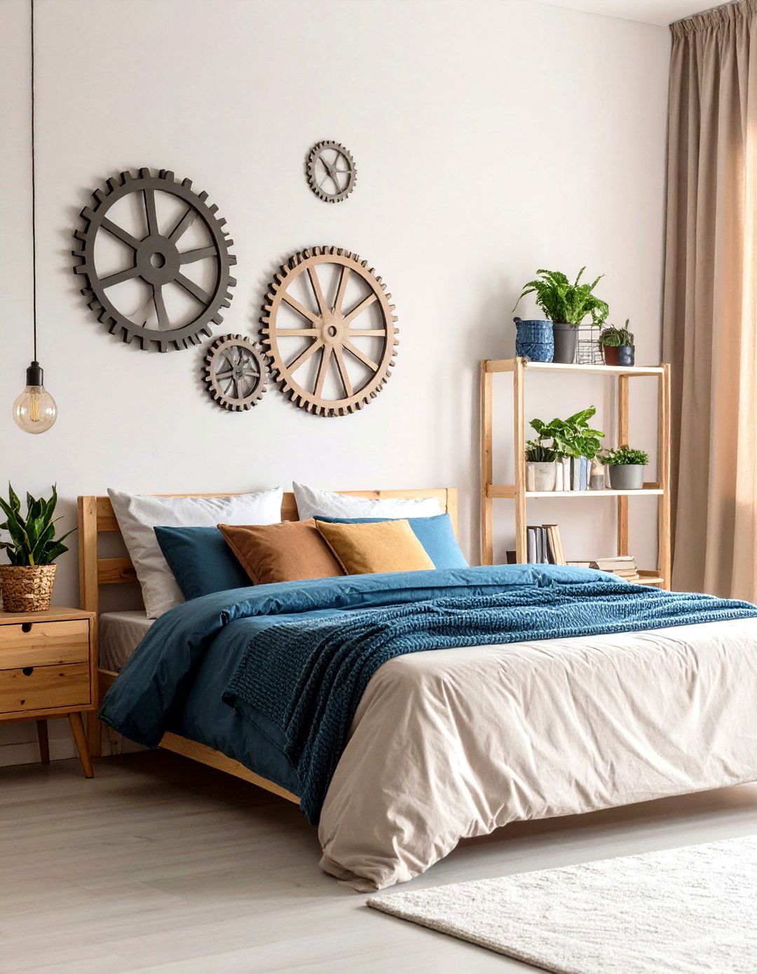 Gear and Cog Theme Decor - 20 Steampunk Bedroom Ideas