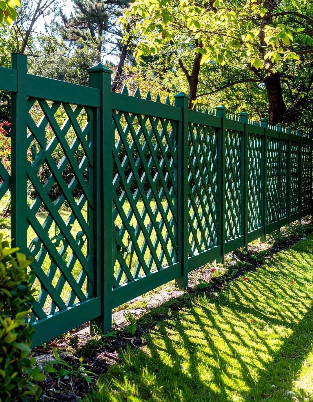 Geometric Cutout Panels - 20 Sage Green Garden Fence Ideas