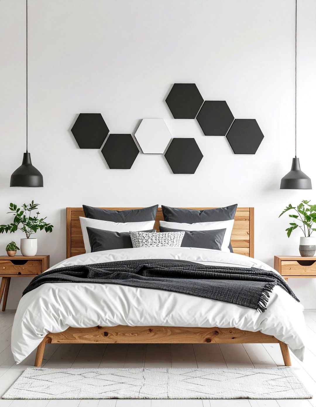 Geometric Decal Bedroom Wall Decor - 20 Bedroom Wall Decor Ideas