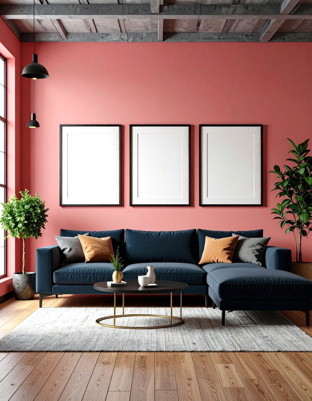 Geometric Order Grid Style Gallery Wall - 20 Gallery Wall Ideas