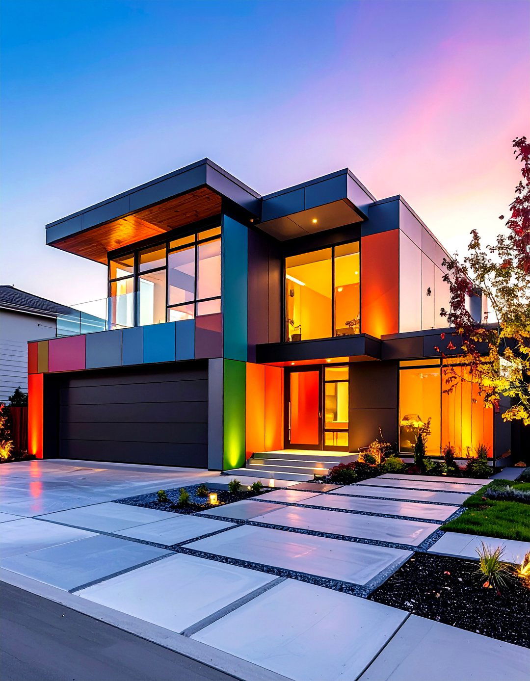 Geometric Panel Minimalist House Exterior - 20 Minimalist House Exterior Ideas
