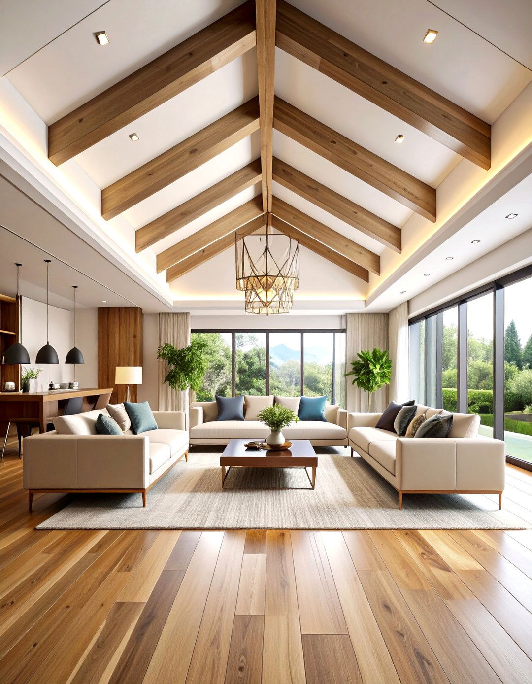 Geometric Pattern Ceiling Trim - 20 Ceiling Trim Ideas