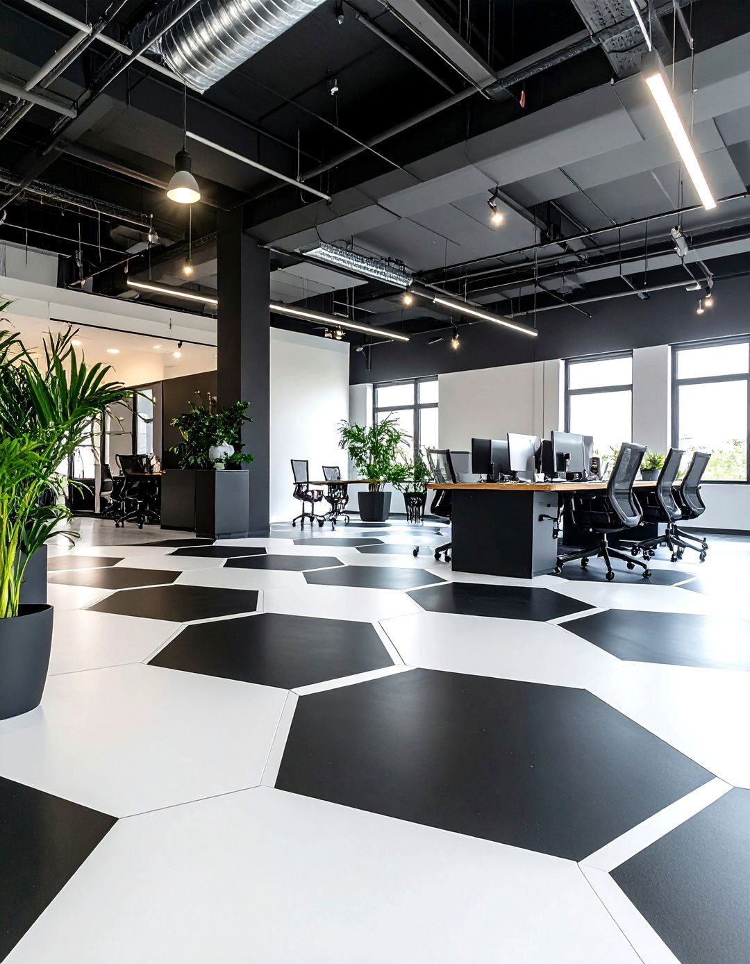 Geometric Pattern Epoxy Floor Design - 20 Epoxy Floor Designs