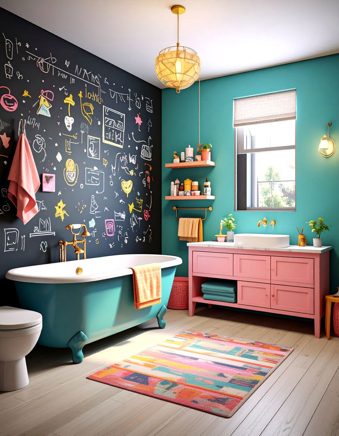 Geometric Tile Patterns - 20 Teen Bathroom Ideas