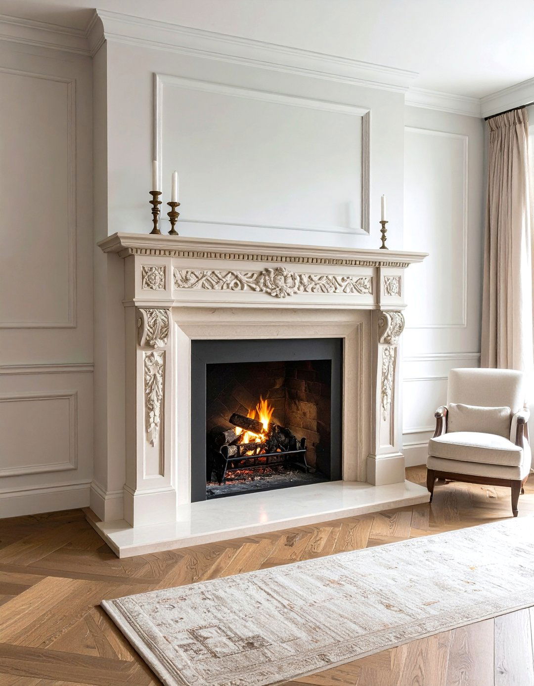 Georgian Fireplace Proportions - 20 Traditional Fireplaces
