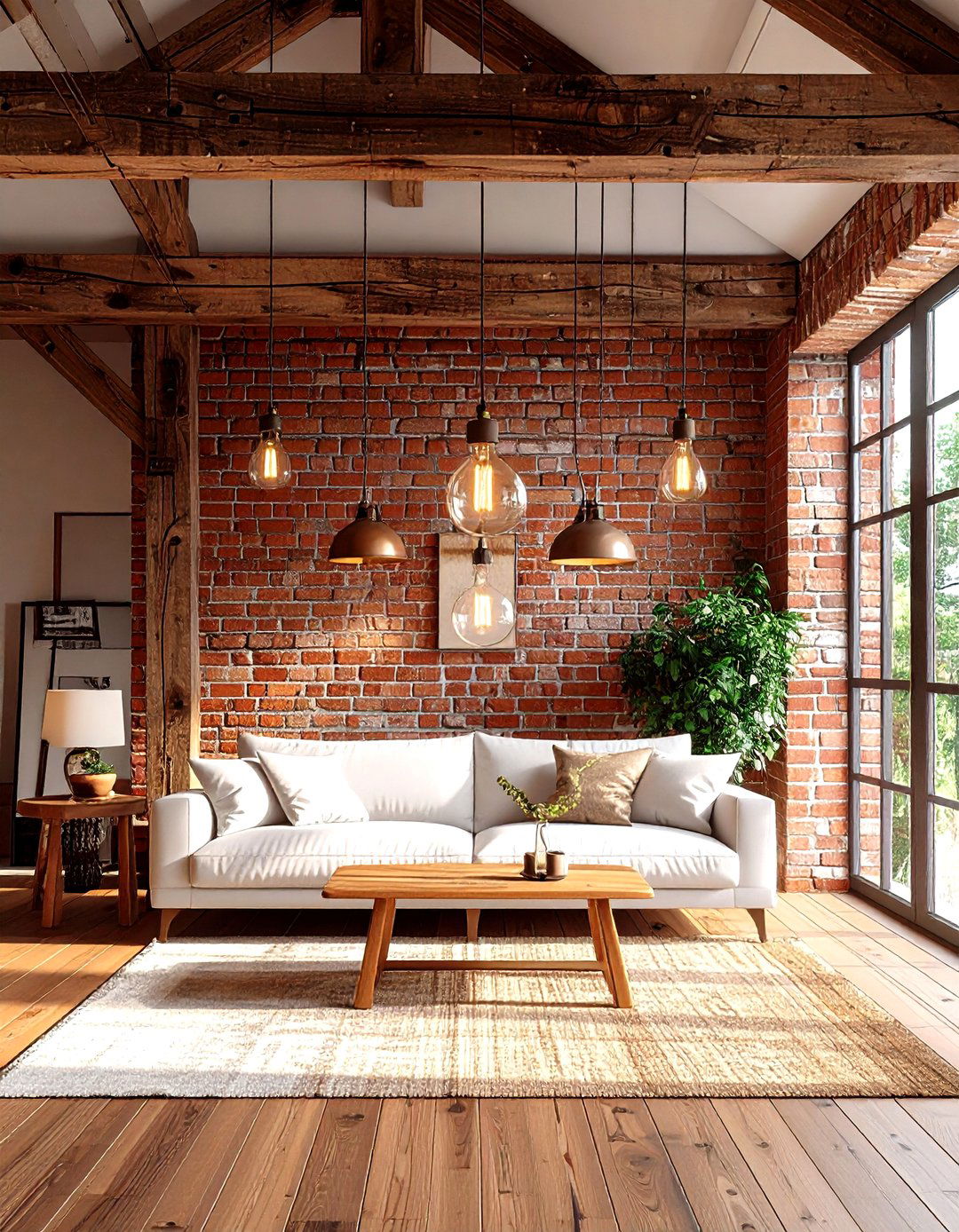 German Smear Brick Accent Wall for Rustic European Charm - 20 Brick Accent Wall Ideas