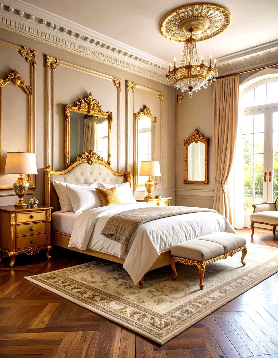 Gilded Accents - 20 Victorian Bedroom Ideas