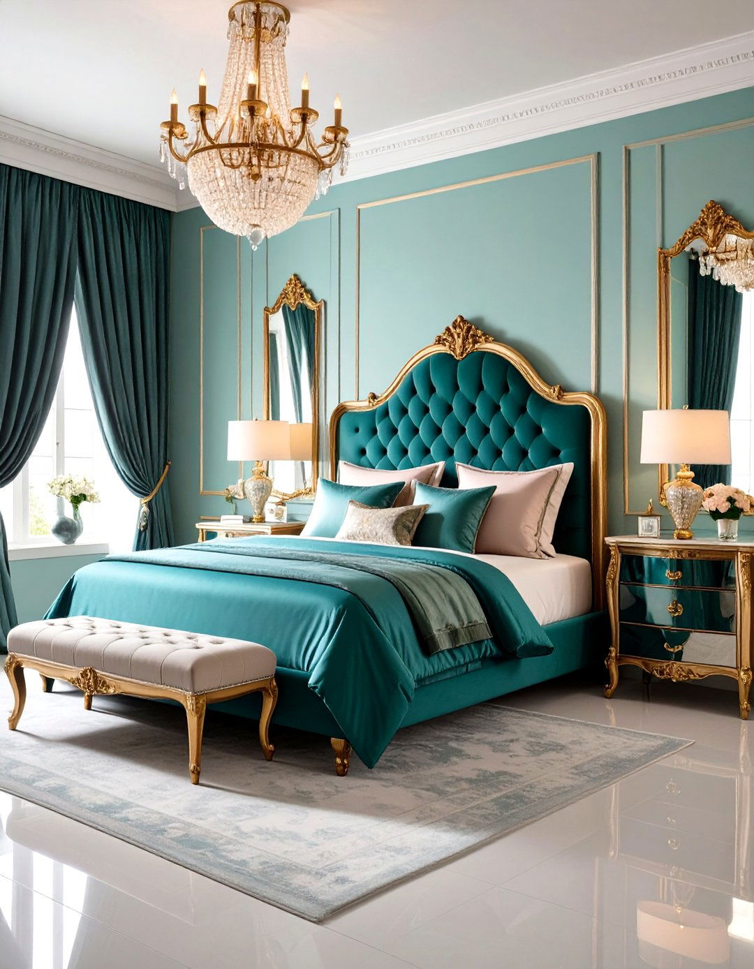 Glamorous Parisian Boudoir Themed Bedroom - 20 Parisian Themed Bedroom Ideas