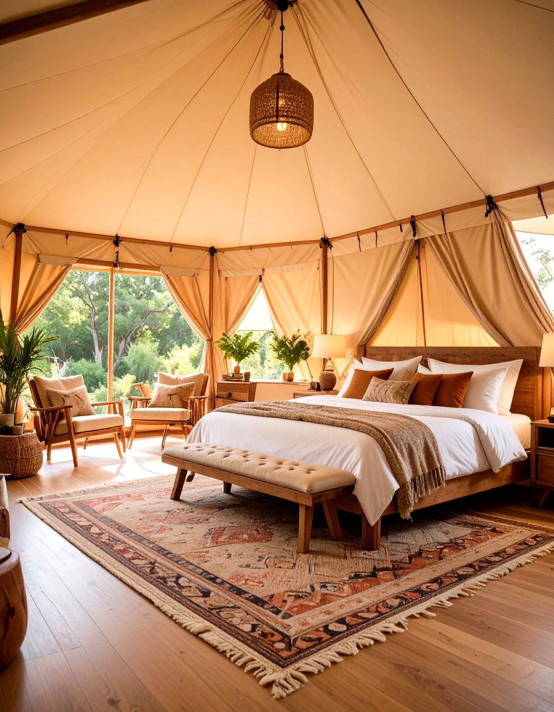 Glamping Tent Outdoor Bedroom Ideas for Luxury Camping - 20 Outdoor Bedroom Ideas