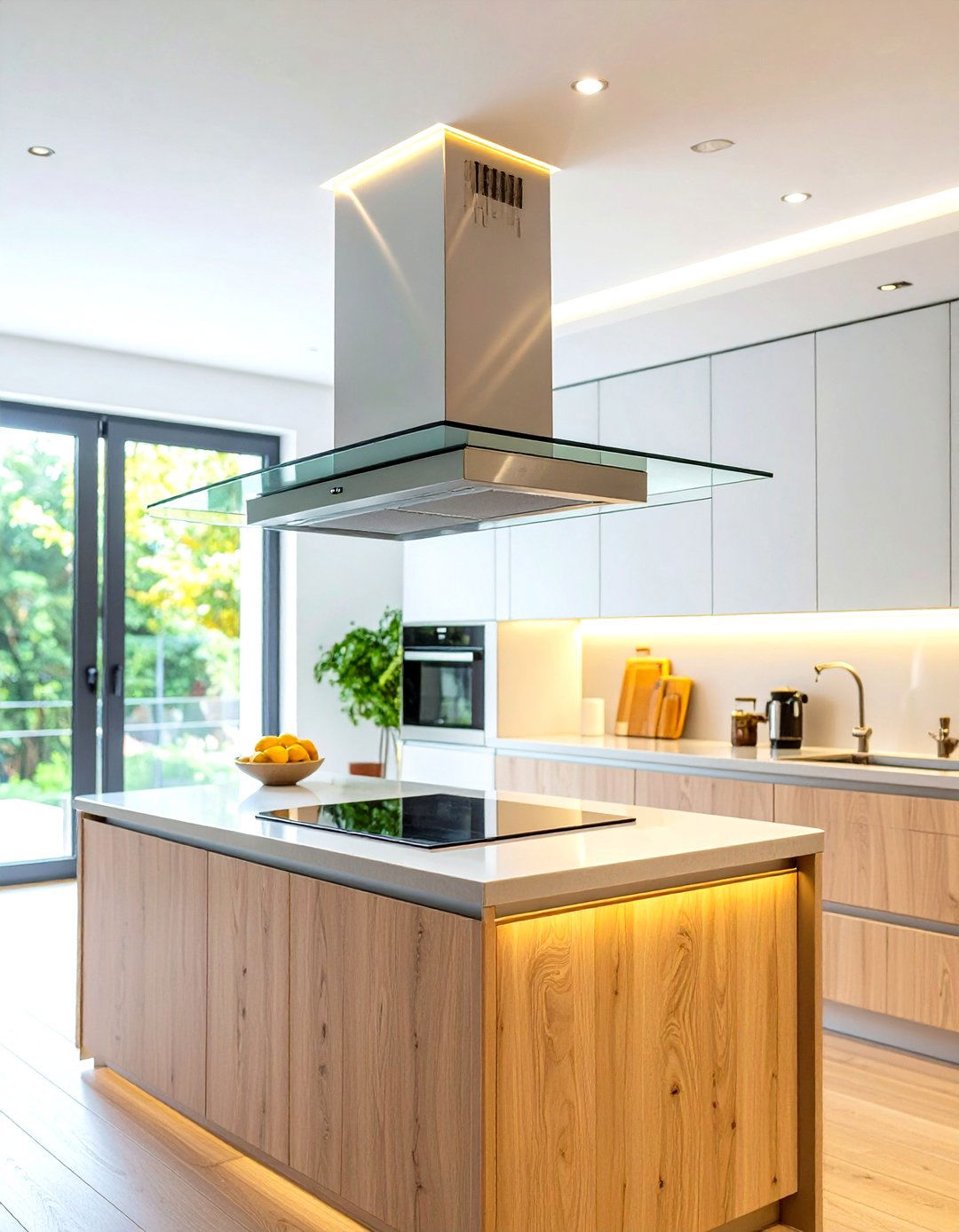 Glass Canopy Range Hood - 20 Range Hood Ideas