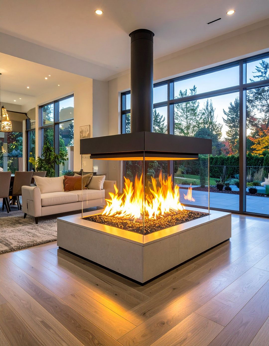 Glass Enclosed Gas Fireplace - 20 Gas Fireplace Ideas