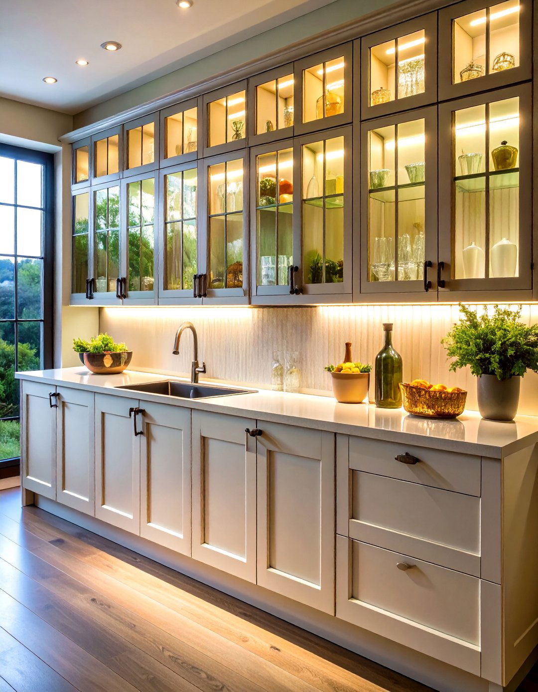 Glass Front Cabinet Lighting for Elegant Display - 20 Cabinet Lighting Ideas