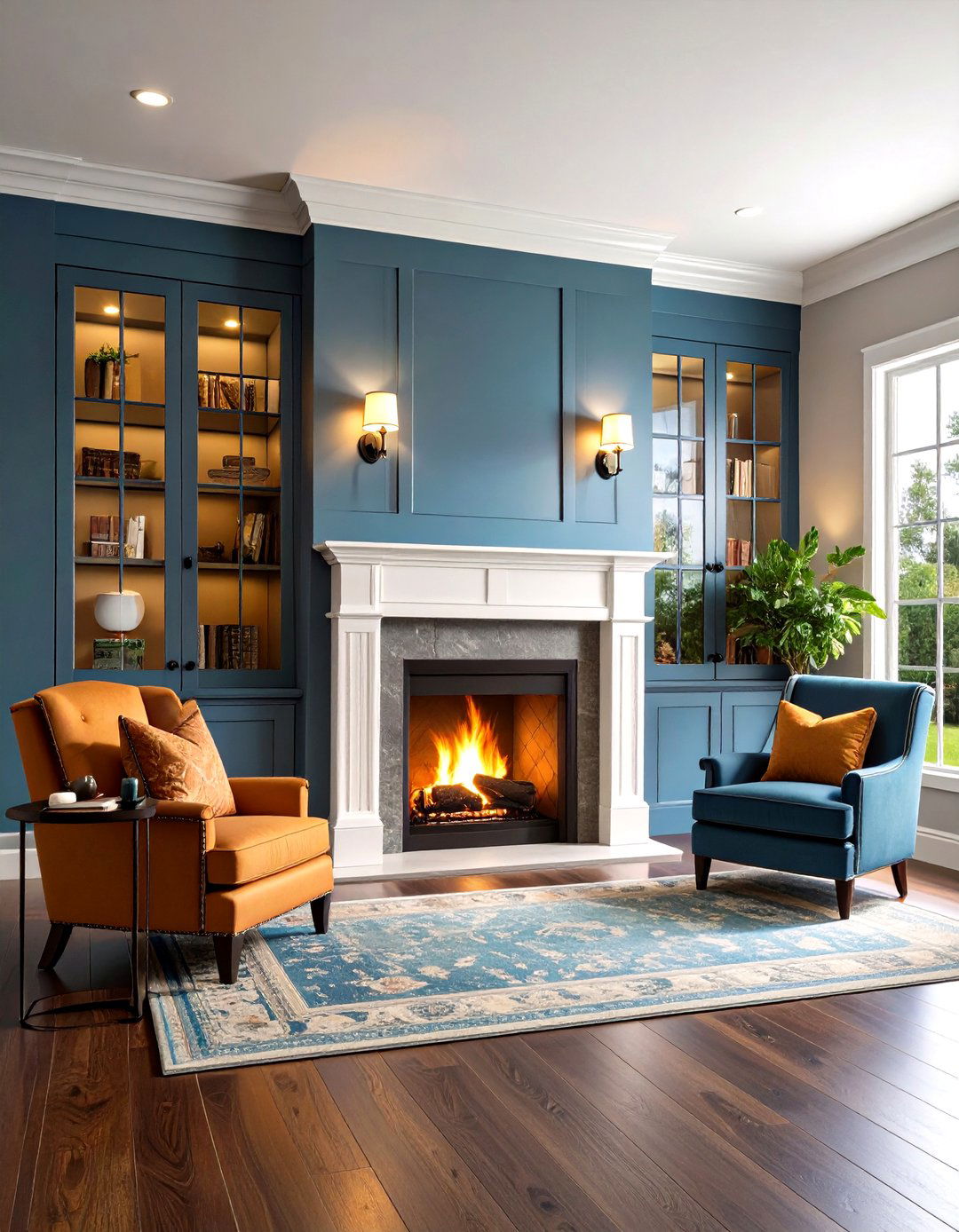 Glass Front Cabinets That Protect - 20 Fireplace With Bookshelves