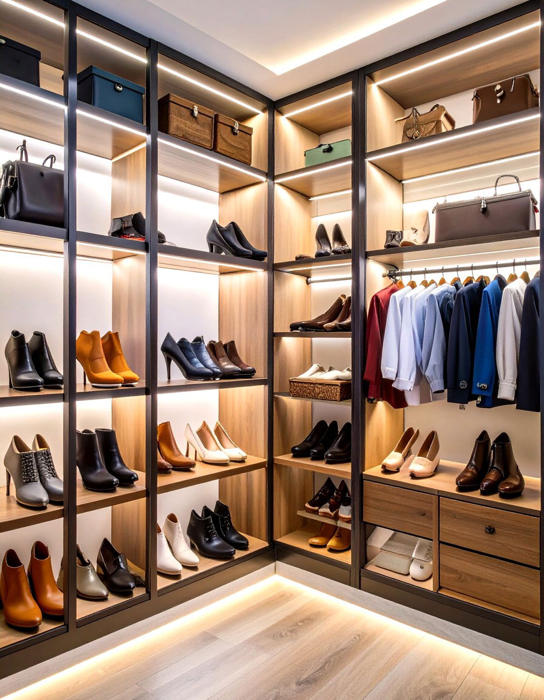 Glass Front Closet Shelving - 20 Closet Shelving Ideas