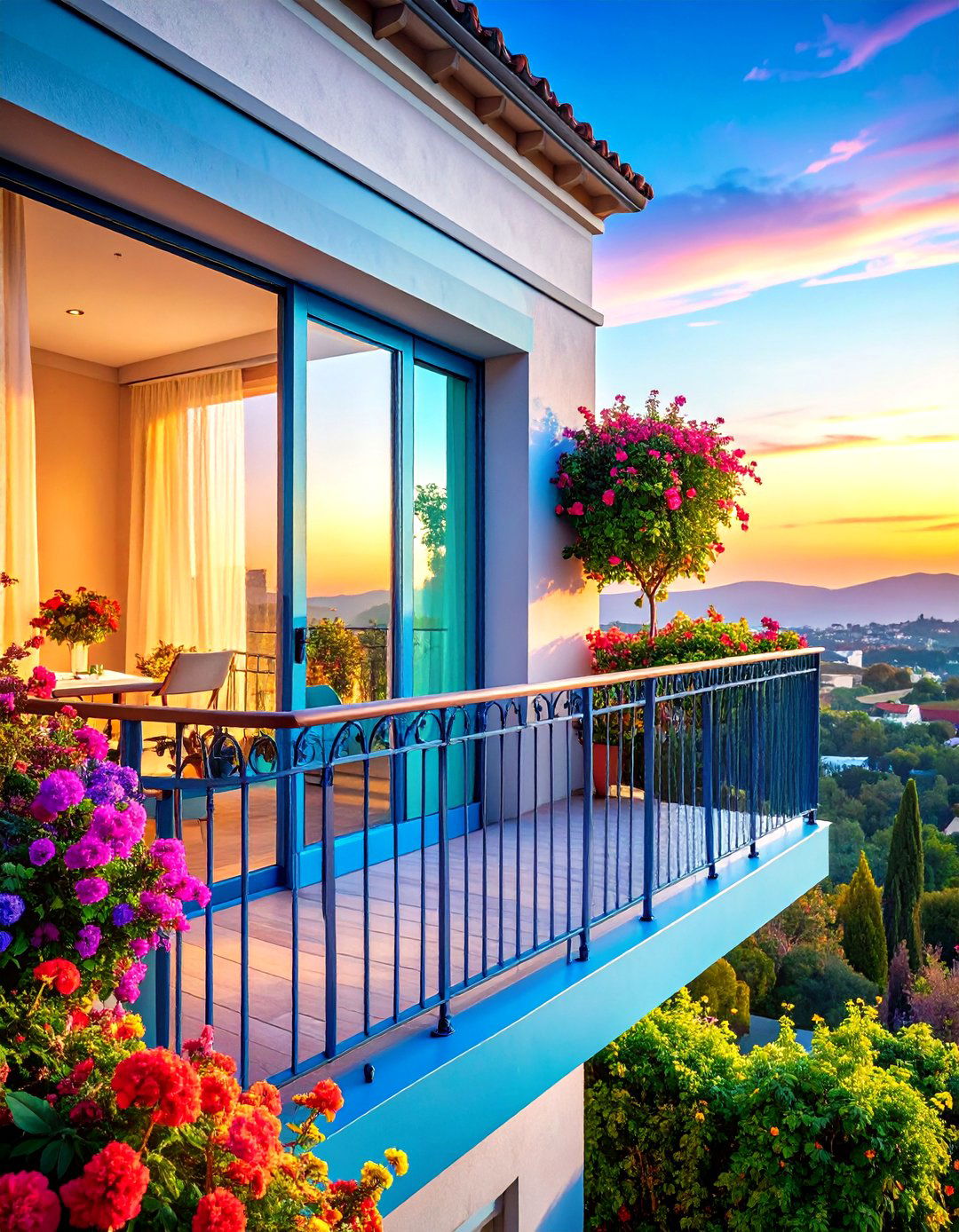 Glass Juliet Balcony for Compact Openings - 20 Glass Balcony Design Ideas