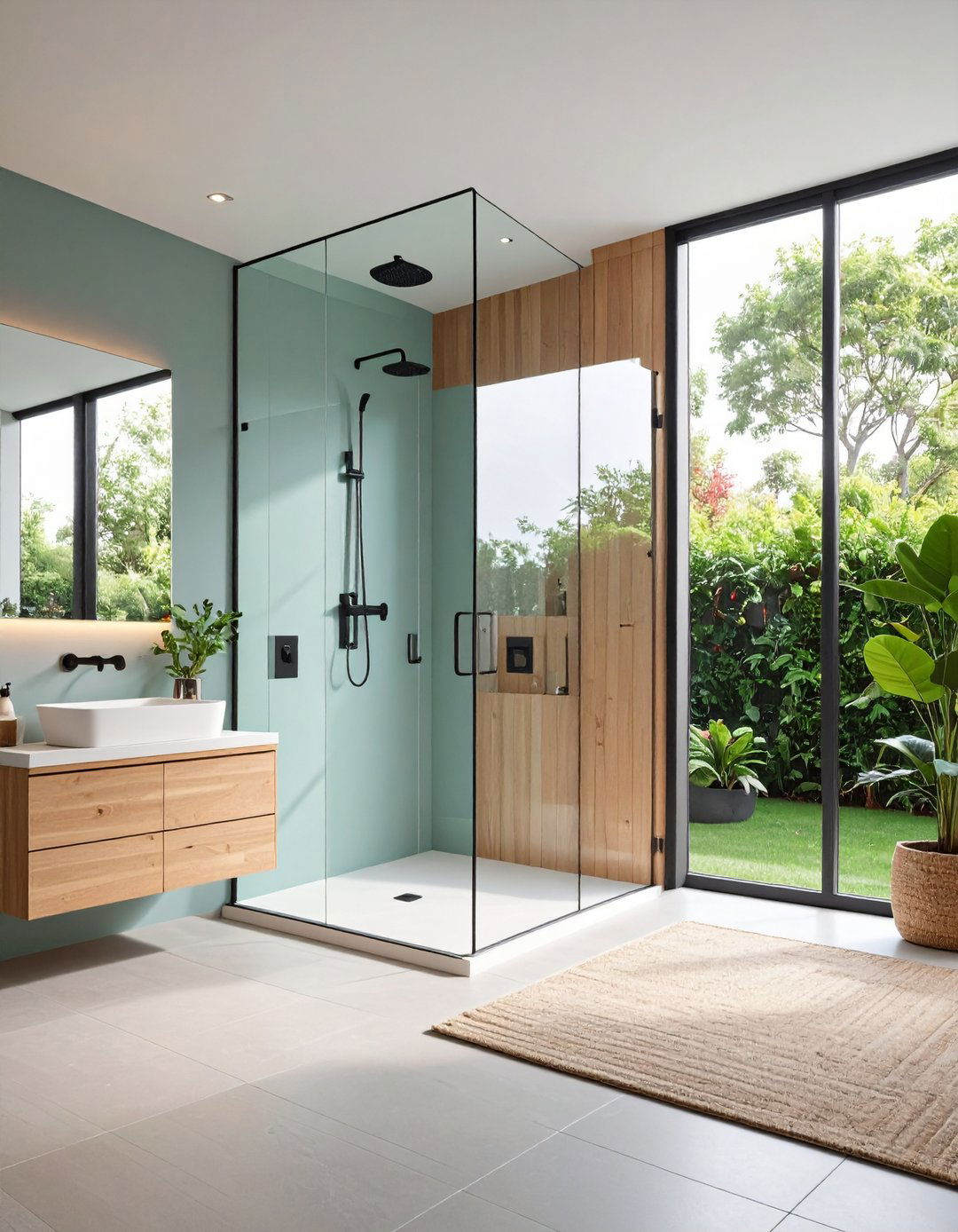 Glass Partitions - 20 Scandinavian Bathroom Ideas