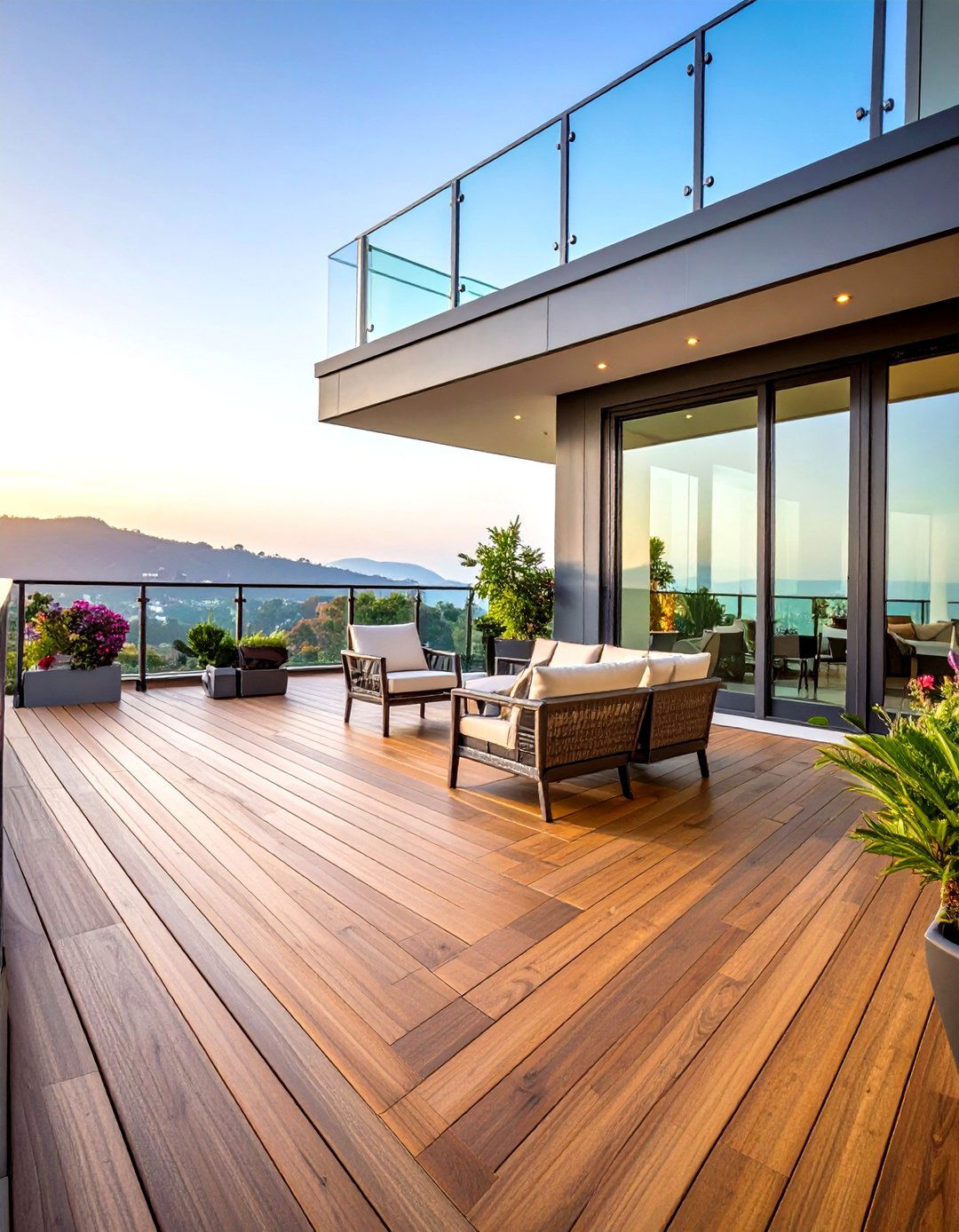 Glass Railing Deck Systems for Unobstructed Views - 20 2nd Floor Deck Ideas
