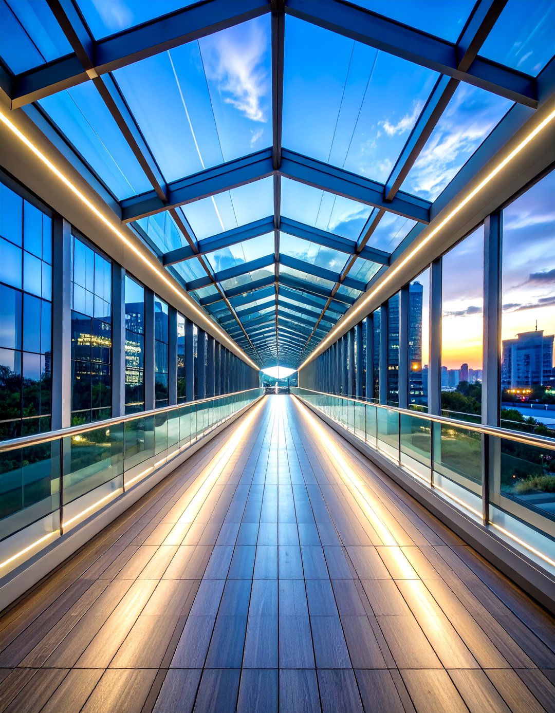 Glass Roof Breezeway Covered Walkway - 20 Covered Walkway Ideas