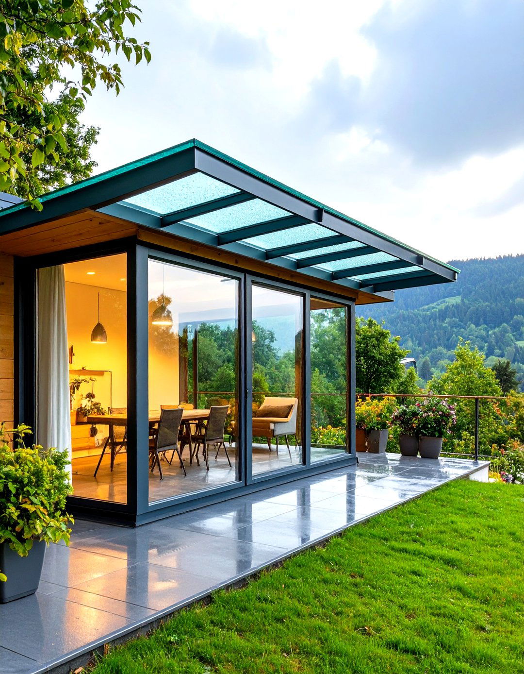 Glass Roof Veranda - 20 Veranda Ideas