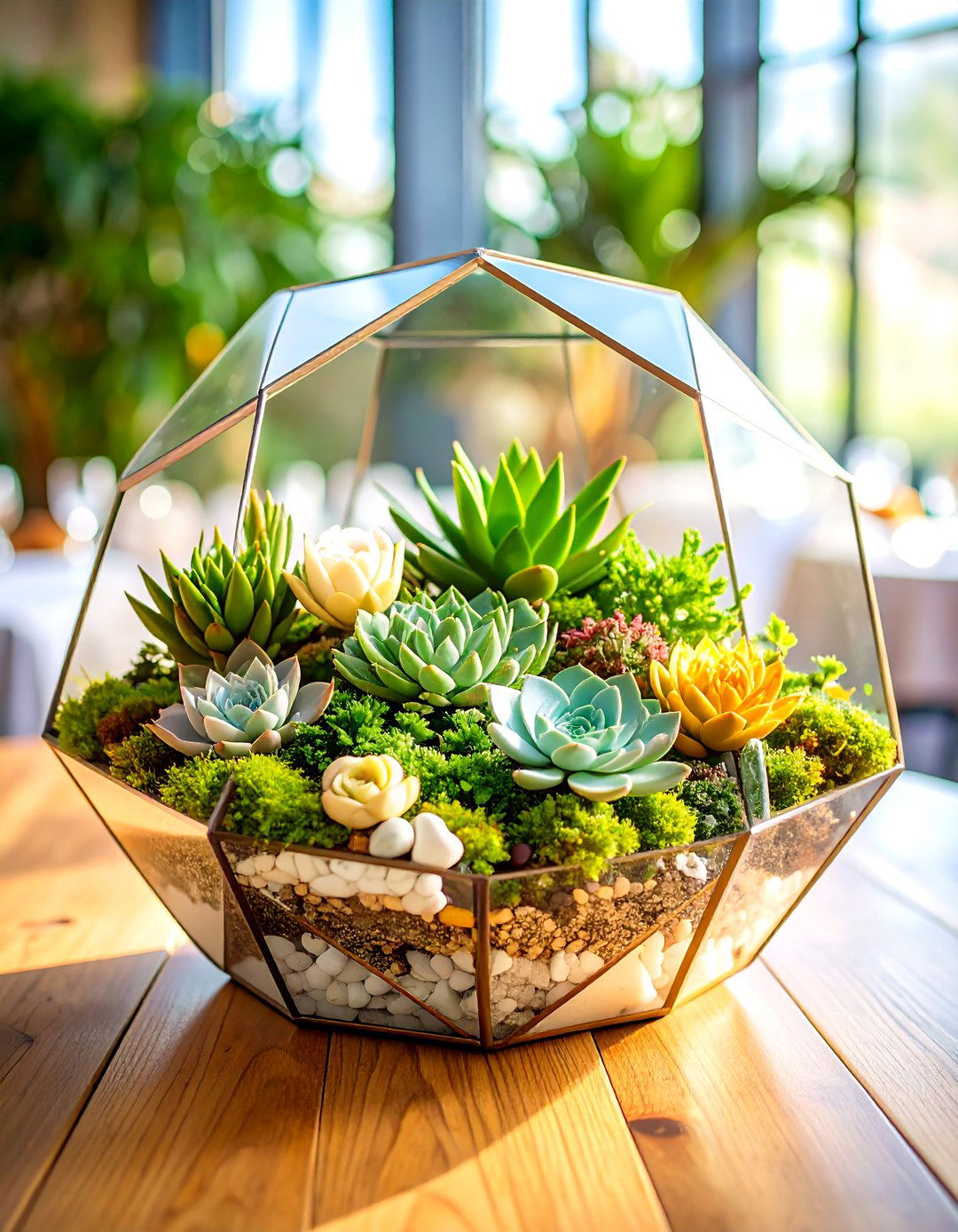 Glass Terrarium Non Floral Wedding Centerpiece - 20 non-floral wedding centerpiece ideas