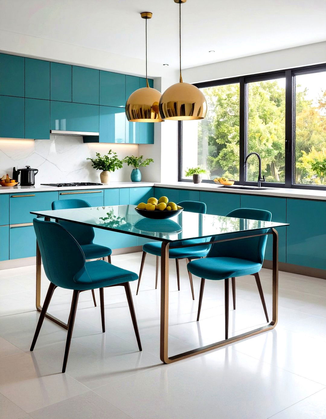 Glass Top Acrylic Table - 20 Small Kitchen Table Ideas