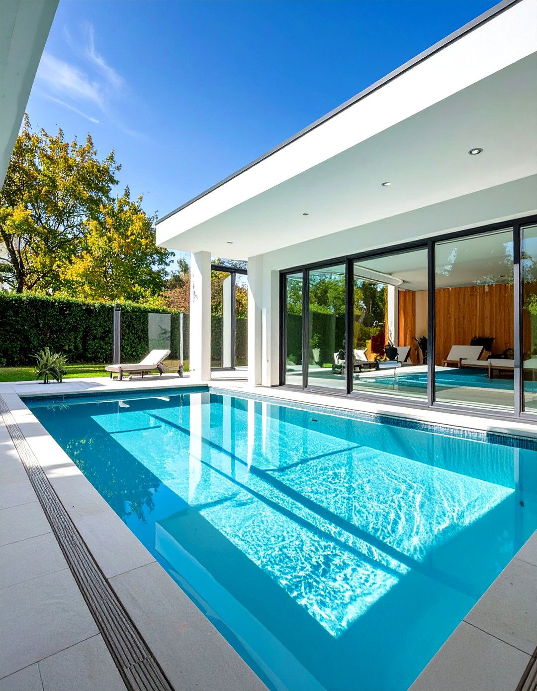 Glass Walled Indoor Pool Transparency Showcase - 20 Indoor Pool Ideas