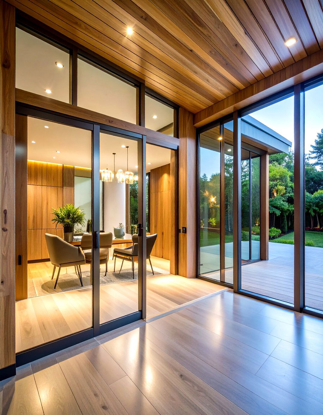 Glass and Mirrored Inserts - 20 Wall Paneling Ideas