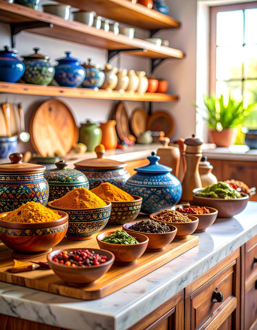 Global Kitchen Counter Cultural Journey - 20 Kitchen Counter Decor Ideas