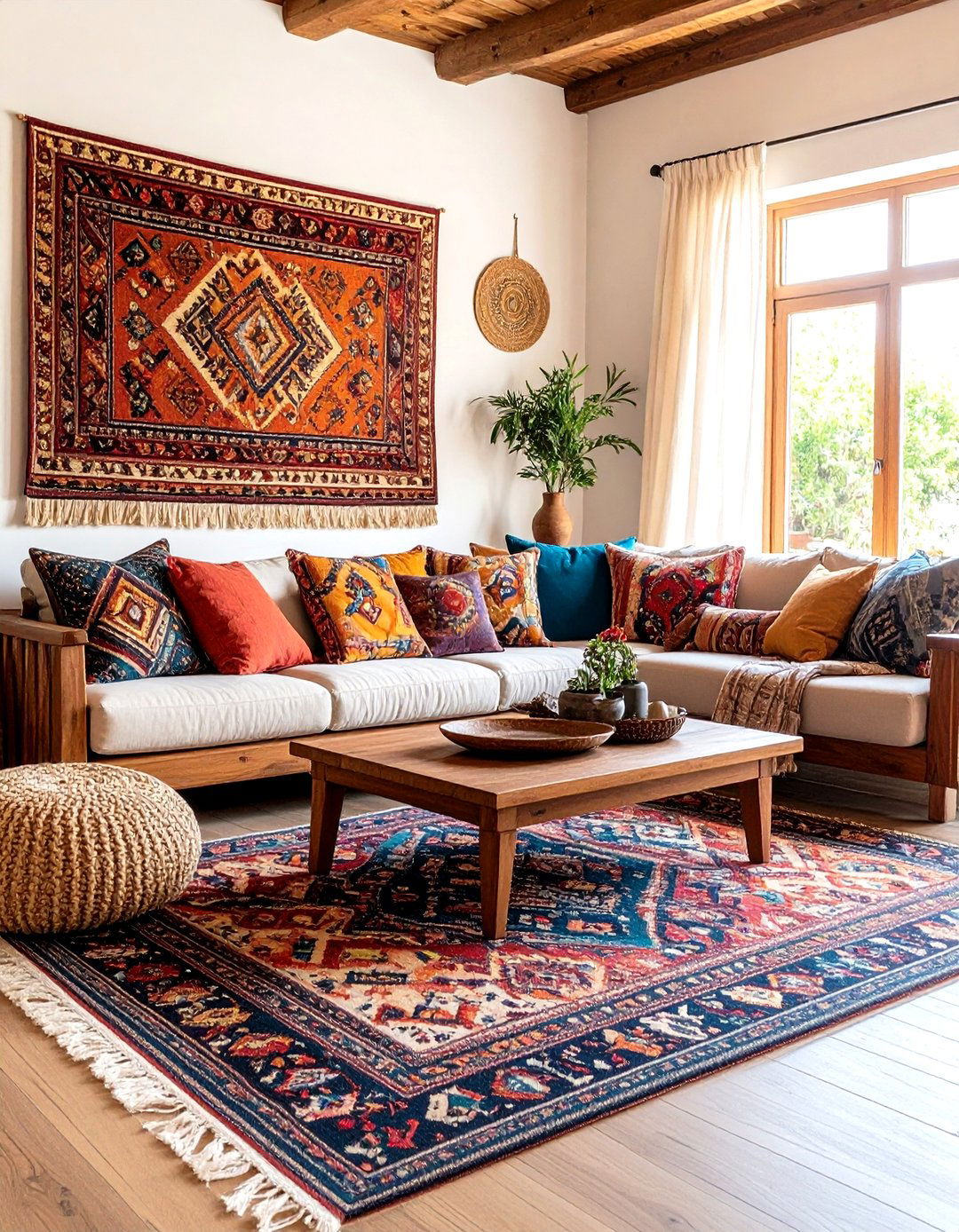 Global Textiles Personalize Dark Living Rooms - 20 Dark Living Room Ideas