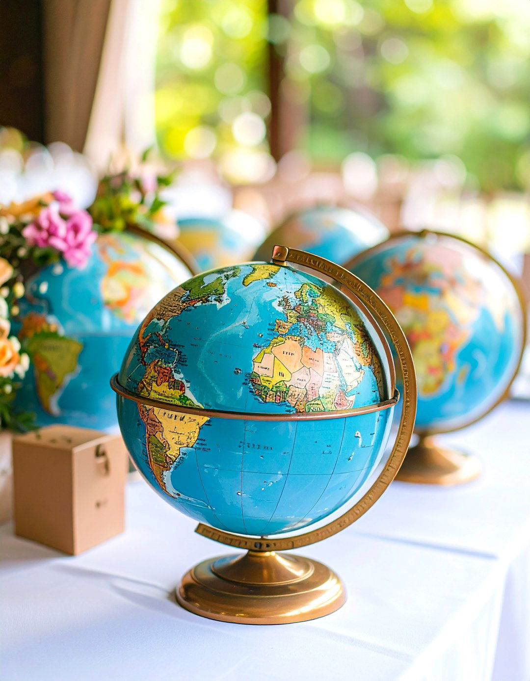 Globe Adventure Wedding Card Box - 20 Wedding Card Box Ideas
