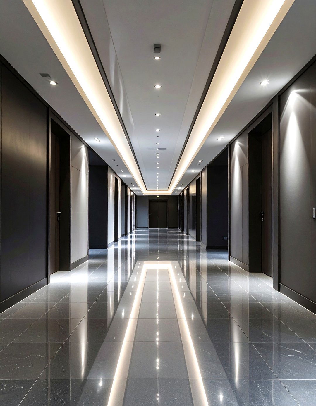 Gloss Sheen Ceiling for Subtle Shine - 20 Dark Hallway Ideas