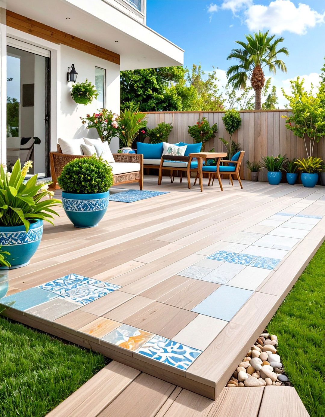 Glow Path Luminous Patio Tile Accents - 20 patio tile ideas