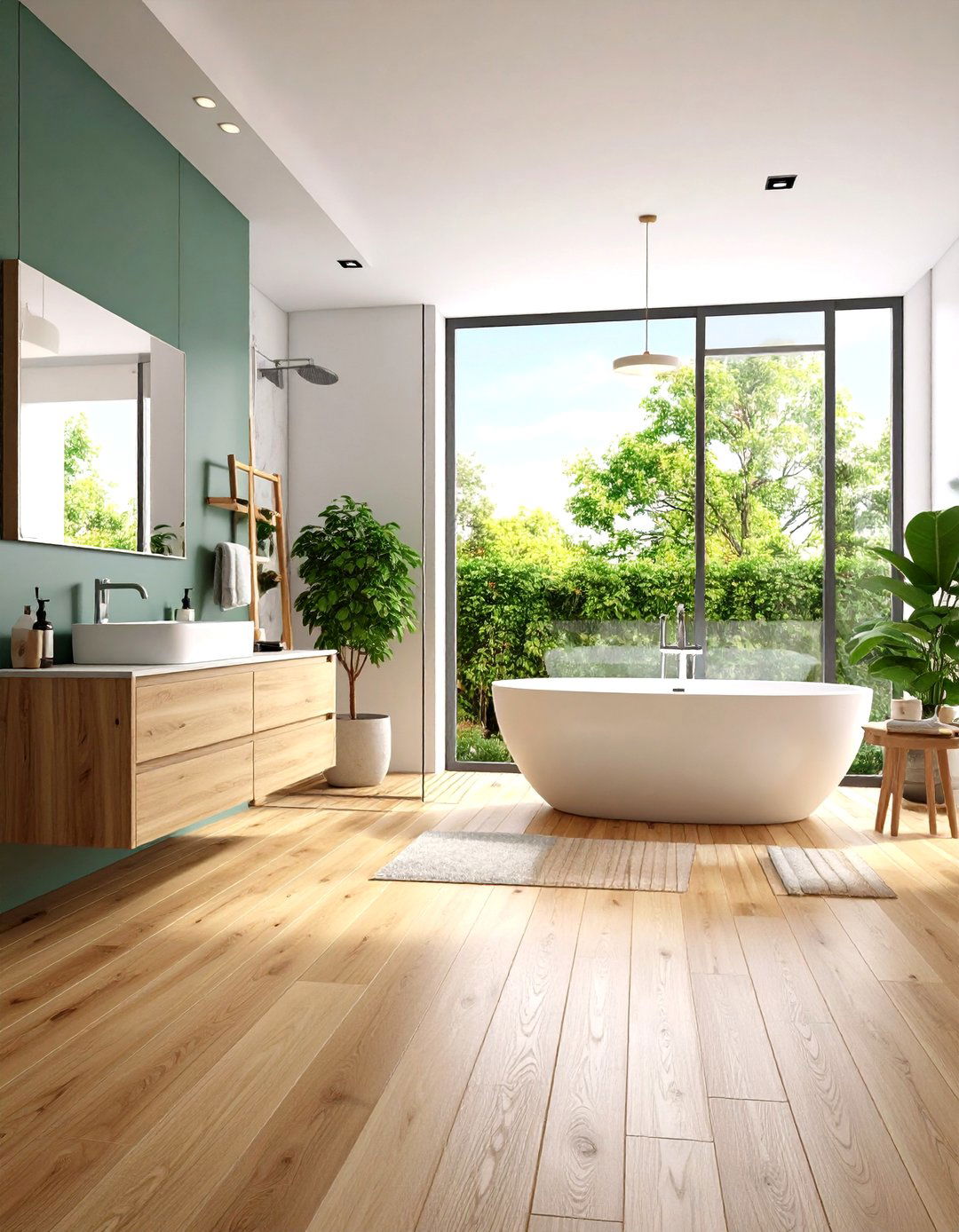 Glue Down Wood Floors in Bathrooms - 20 Ideas for Wood Floors in Bathrooms