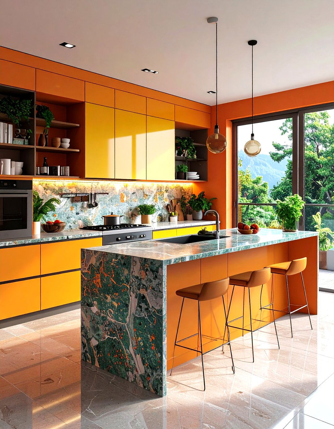 Go Slim with a cm Granite Profile - 20 Granite Kitchen Countertop Ideas