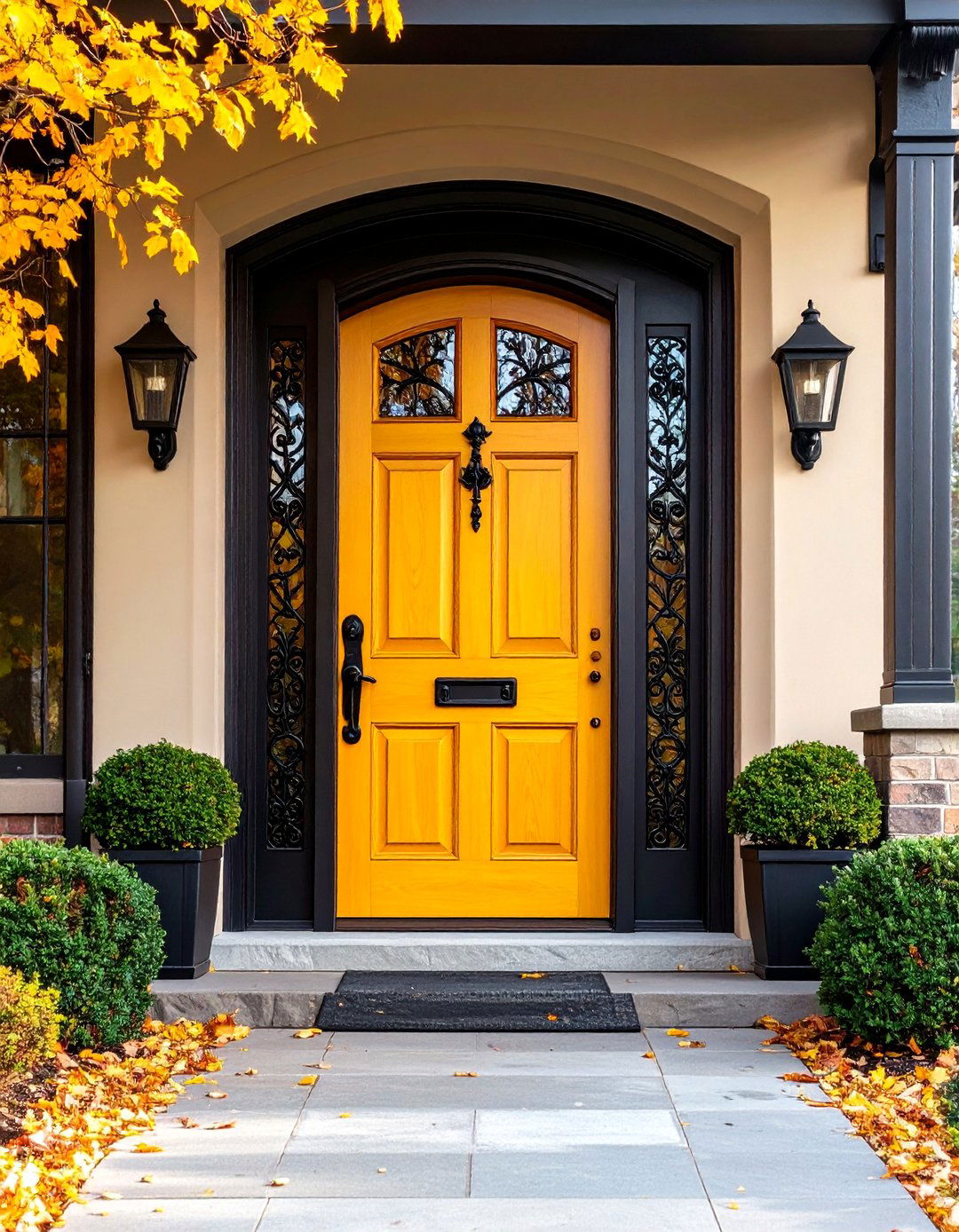 Gothic Front Door with Iron Strap Hinges - 20 Gothic Front Door Ideas