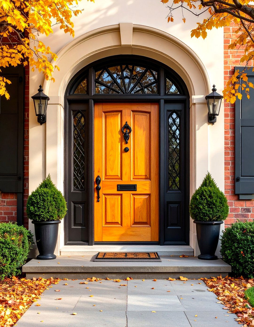 Gothic Front Door with Lancet Window Inserts - 20 Gothic Front Door Ideas