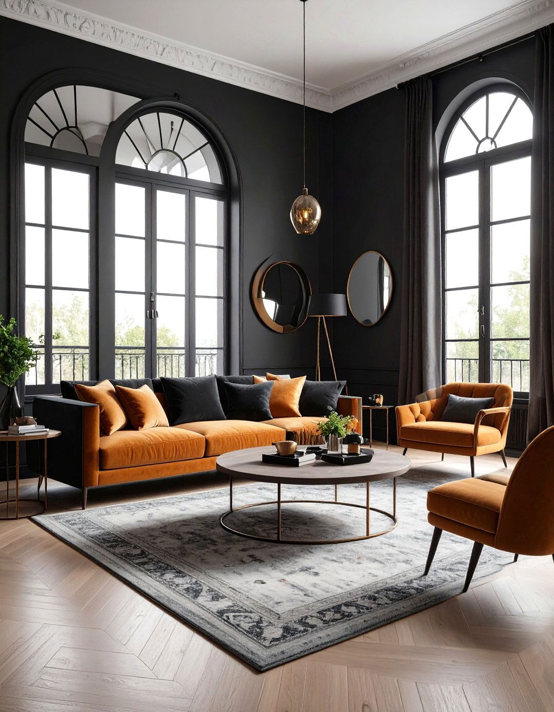 Gothic Living Room Solutions for Small Apartments - 20 Gothic Living Room Ideas