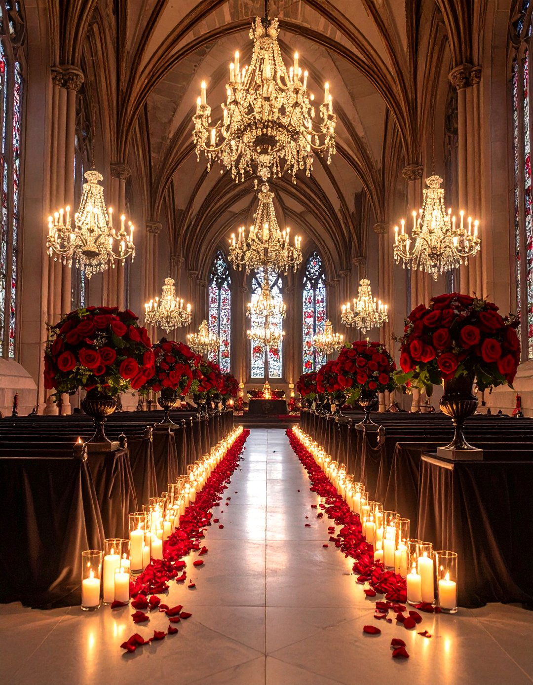 Gothic Red and Black Wedding Romance - 20 Red and Black Wedding Ideas