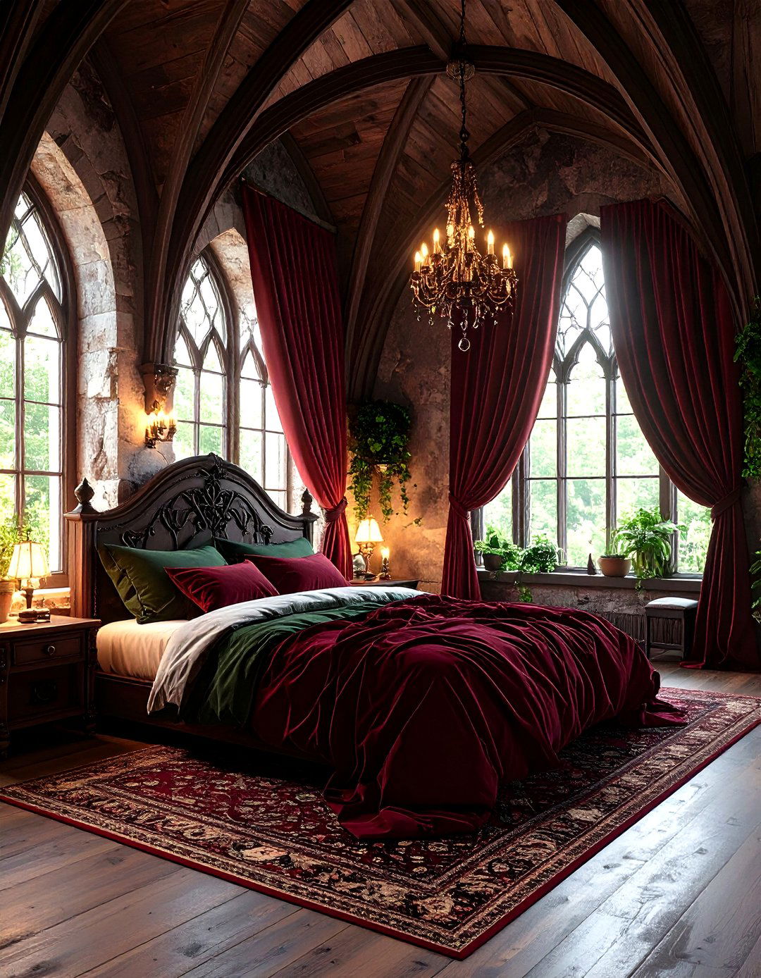 Gothic Revival Loft Bedroom - 20 Loft Bedroom Ideas