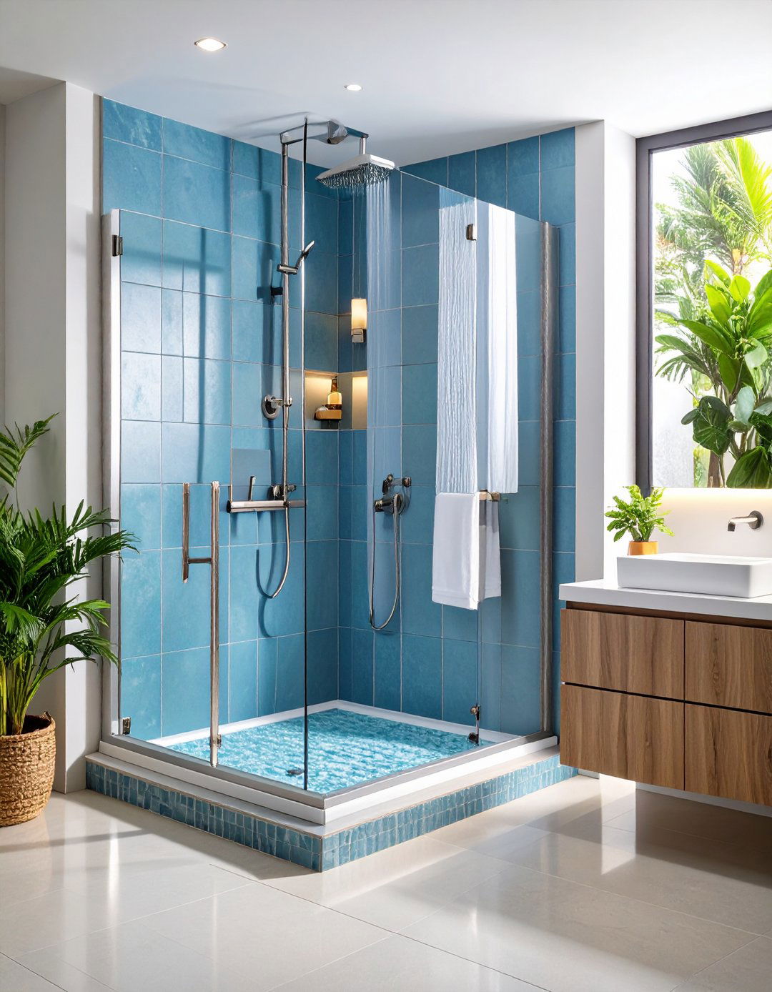 Grab Bars and Curbless Showers Boost Family Bathroom Safety - 20 Family Bathroom Ideas