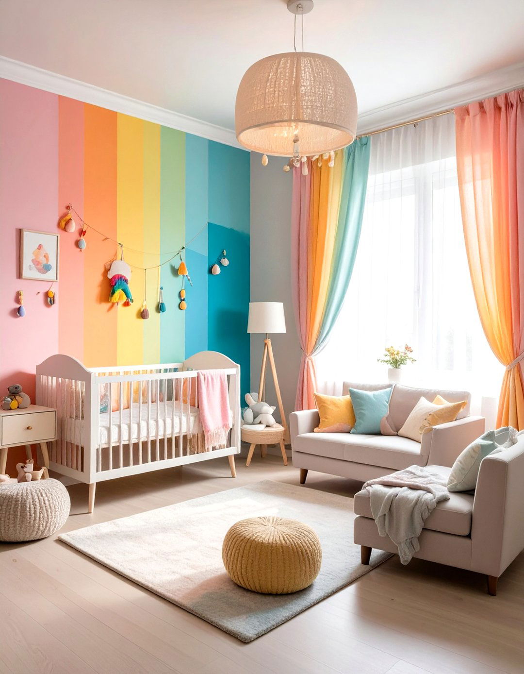 Gradient Rainbow Nursery Sophisticated Spectrum - 20 Rainbow Nursery Ideas