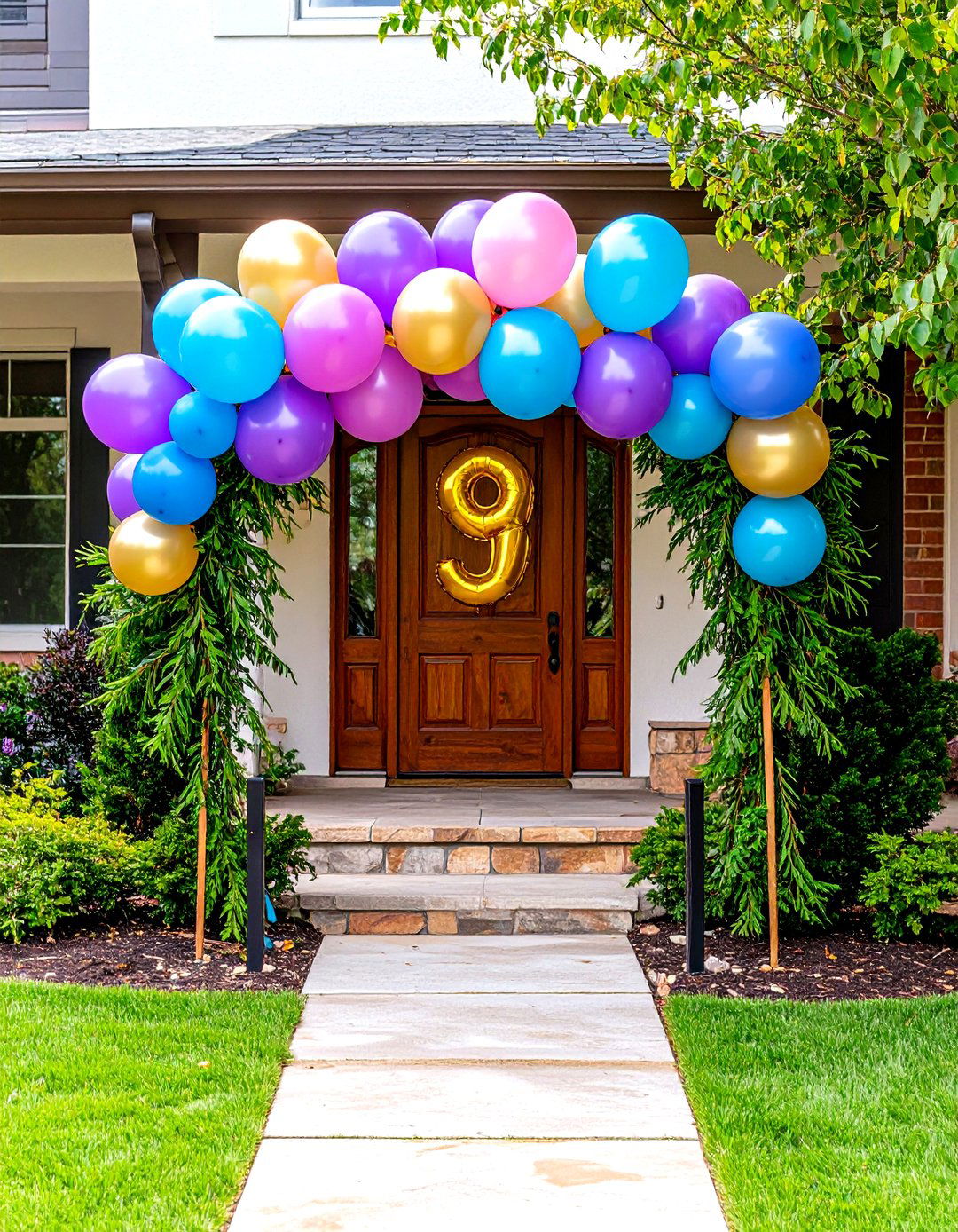 Graduation Party Balloon Garland Entry - 20 Graduation Party Ideas